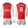 Officiële Voetbalshirt + Korte Broek Arsenal Odegaard 8 Thuis 2021-22 Lange Mouw - Kids